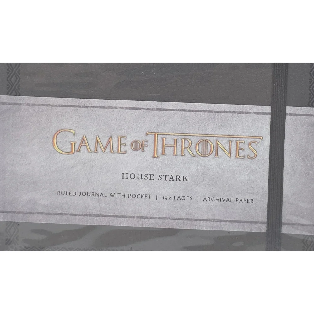 Game of Thrones House Stark Journal Black Sealed NWT Winter is Coming Dragon
